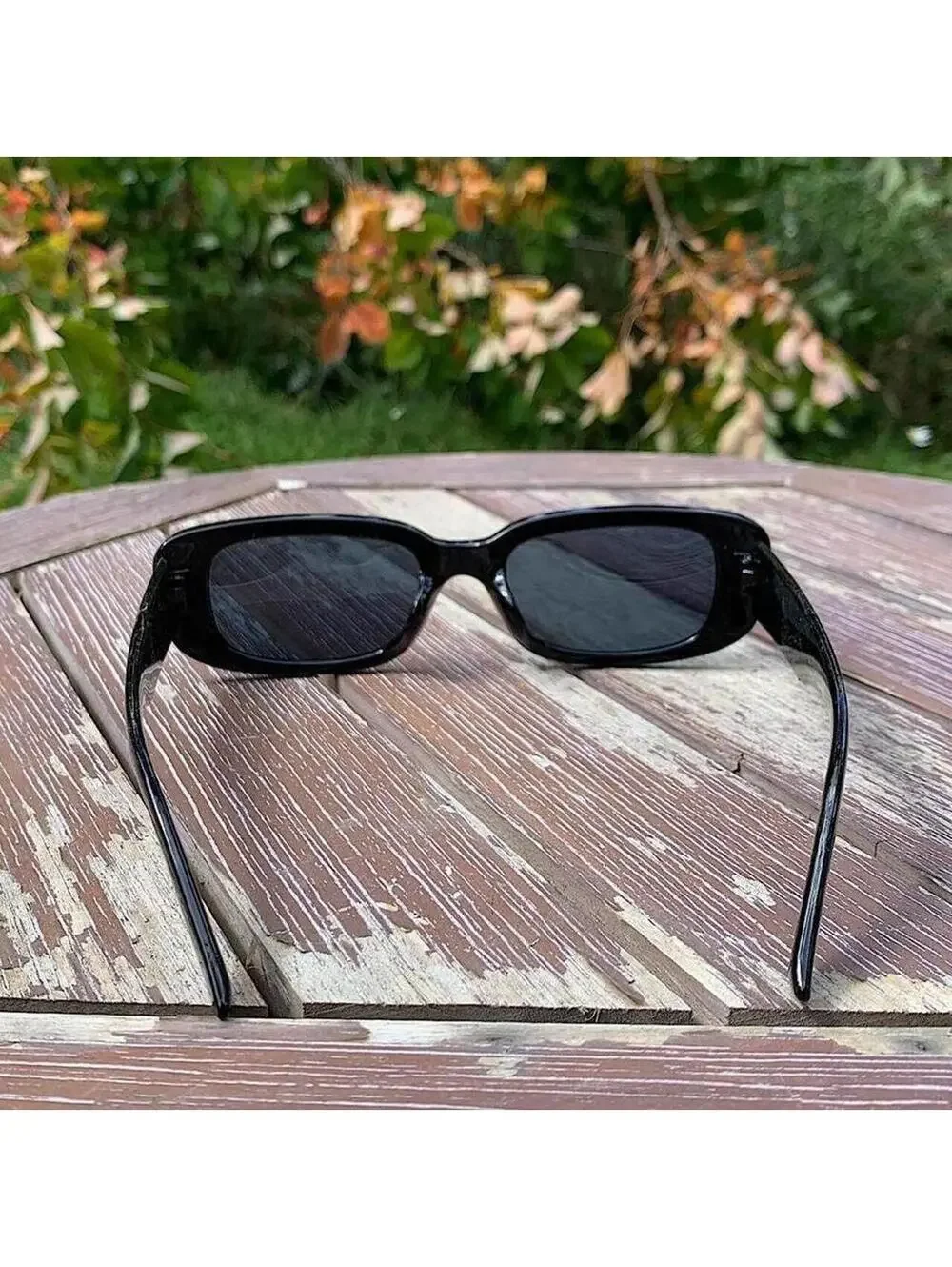Vintage y2k style style black sunglasses. UVA UVB protection